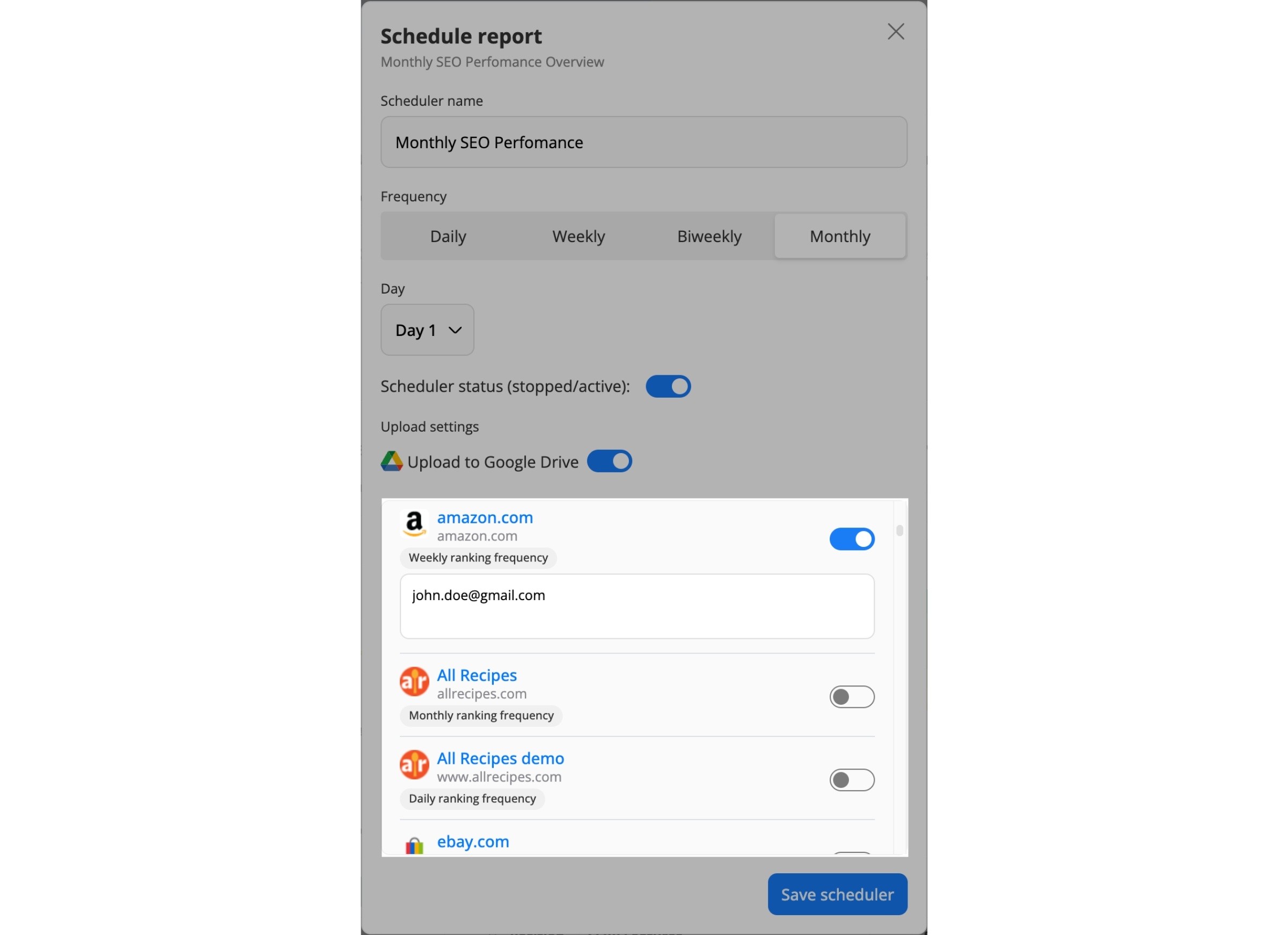 select-the-projects-for-the-pdf-report-automated-scheduler