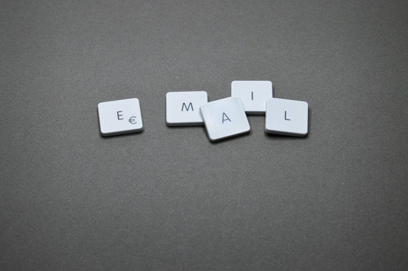 Scrabble letters - word email