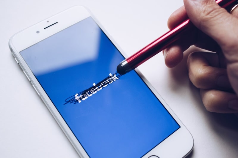 Facebook app on a phone