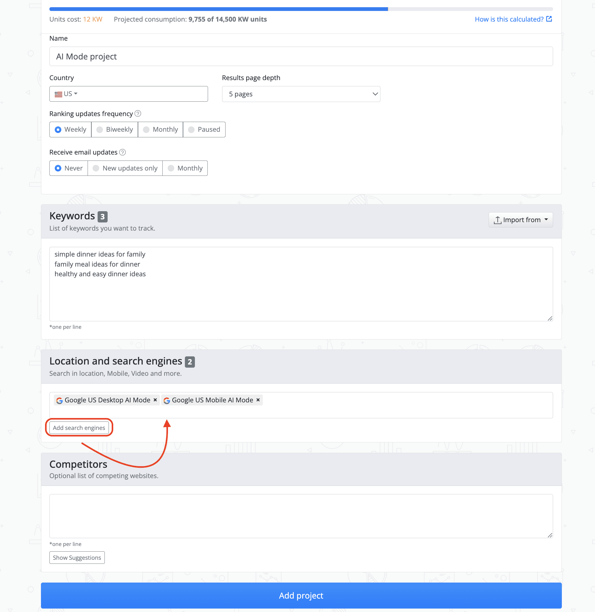 how-to-add-ai-mode-for-tracking-in-awr