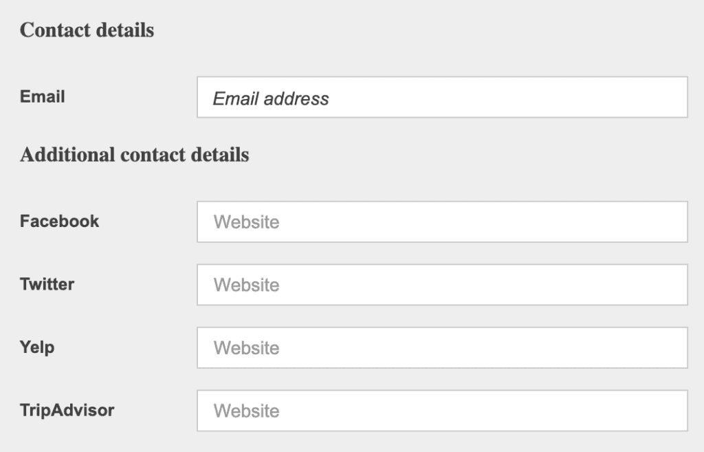 local seo, bing places, contact info