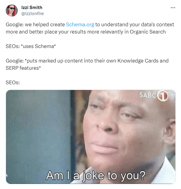 Izzi Smith tweet