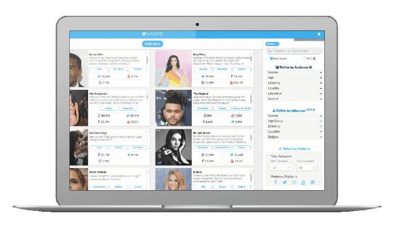 HYPR, largest influencer marketplace
