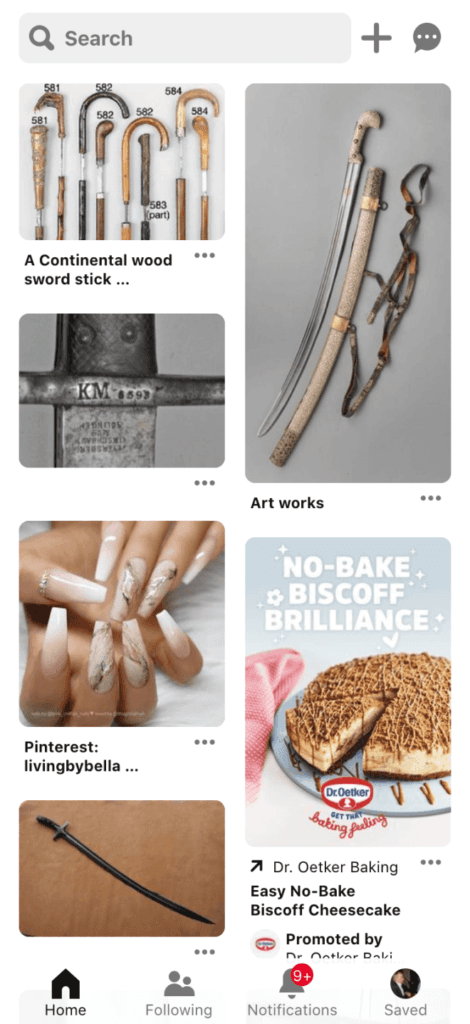 Pinterest screenshot
