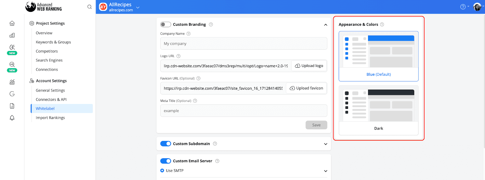 theme-options-in-advanced-web-ranking