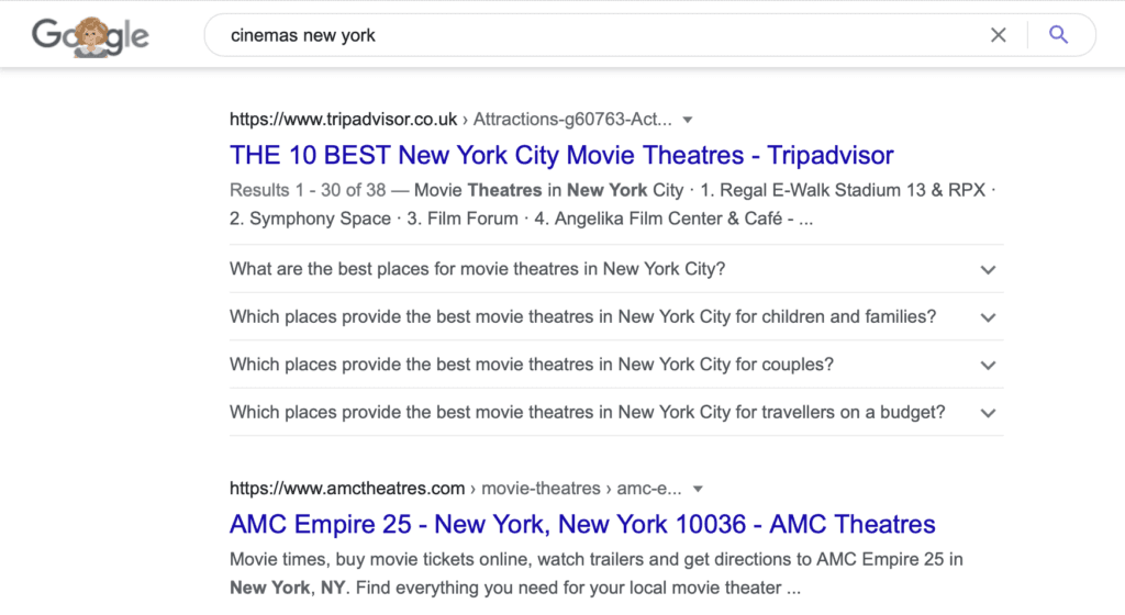 Local seo, landing page, google serp