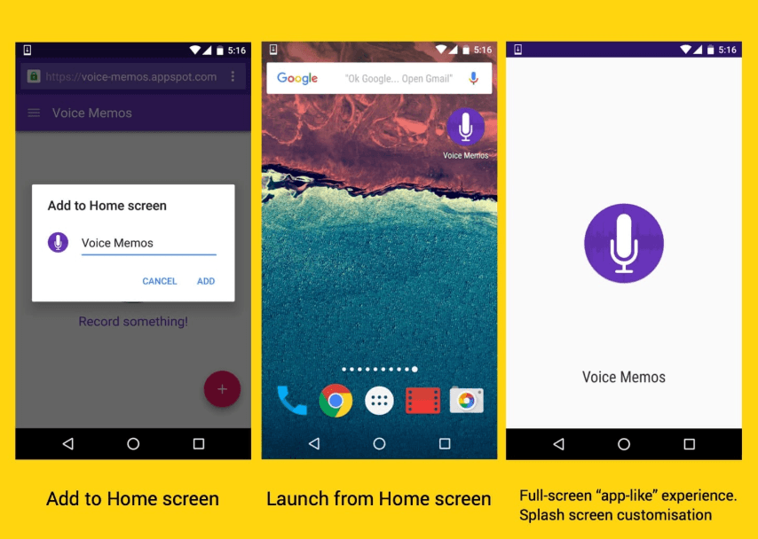 PWA install tutorial