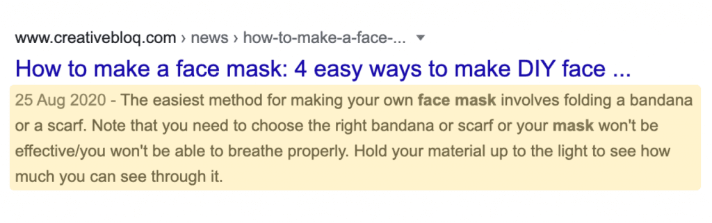 google search results.