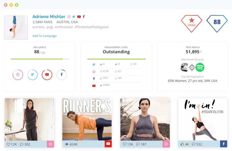 adrienne mishler, Klear, influencer search engine