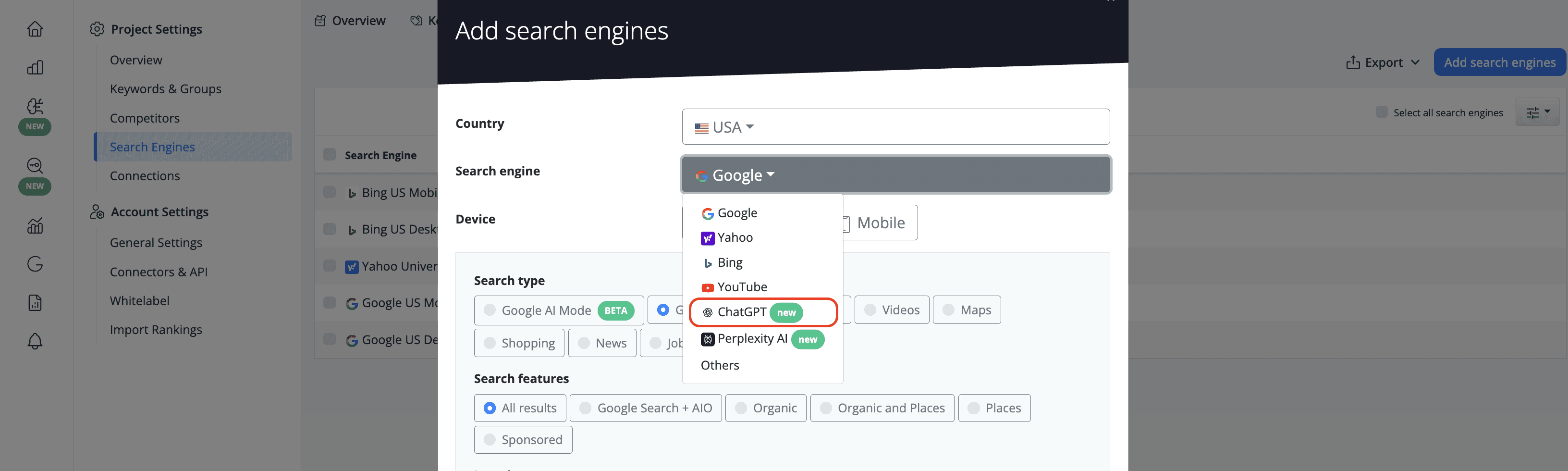 ChatGPT Search Engine