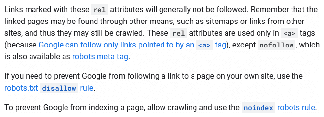 Rel attributes