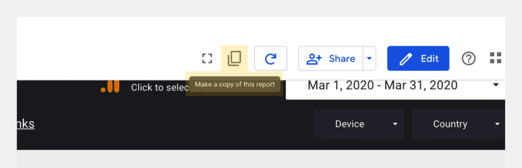Copy SEO report template