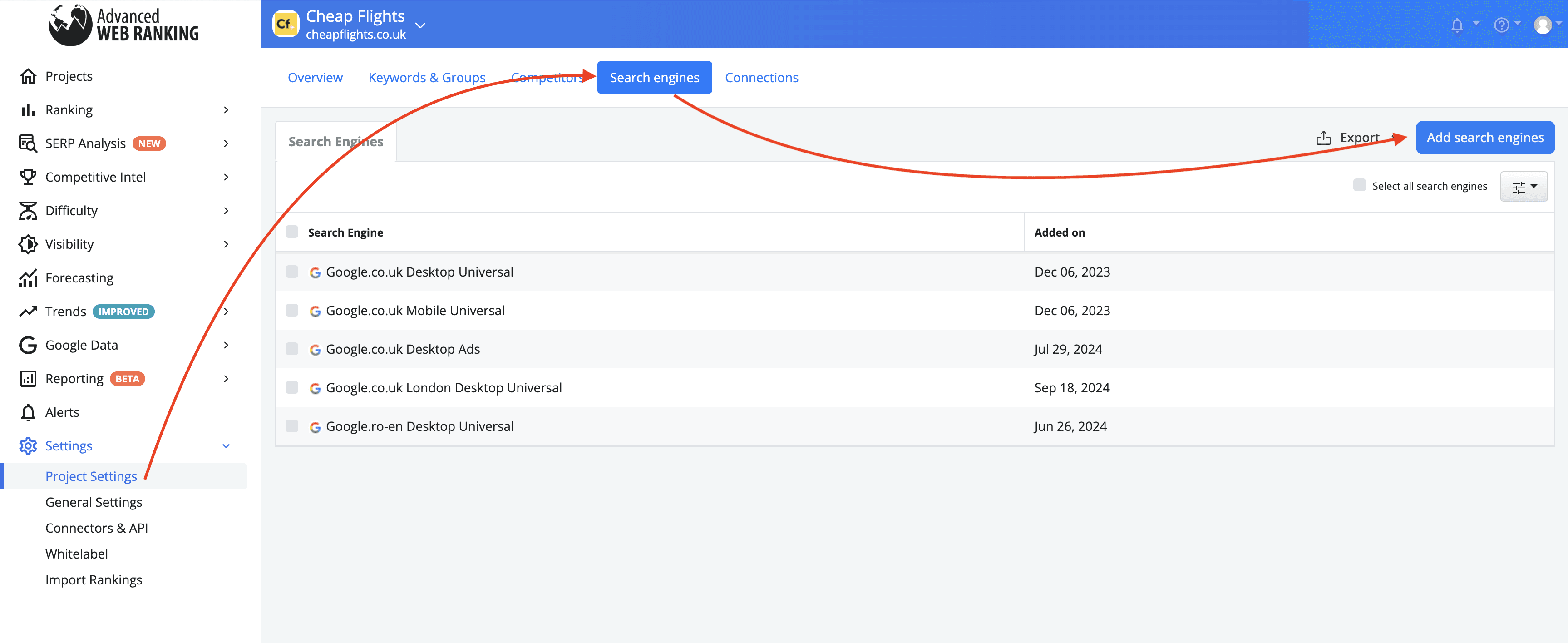 how-to-add-perplexity-ai-search-engine-for-tracking-from-project-settings-in-advanced-web-ranking