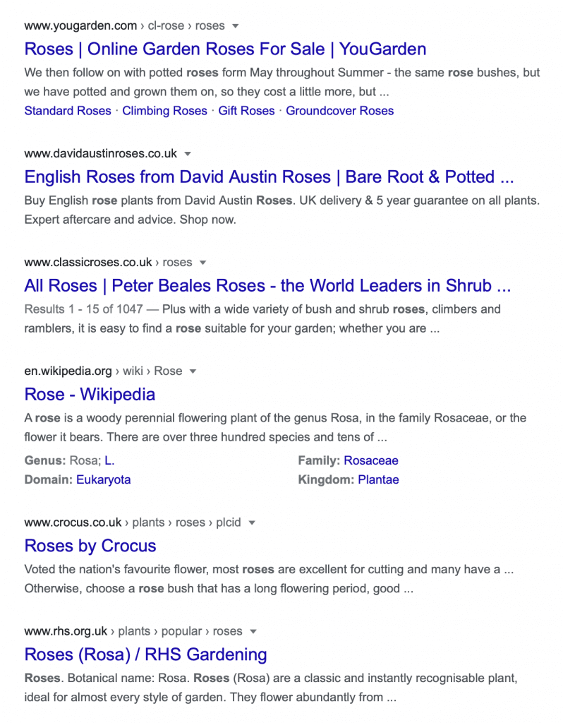 long-tail-keywords-roses-serp